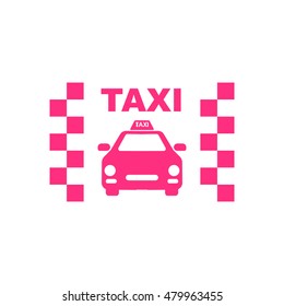 Taxi icon.Car icon.Vector icon.
