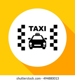 Taxi icon.Car icon.Vector icon.