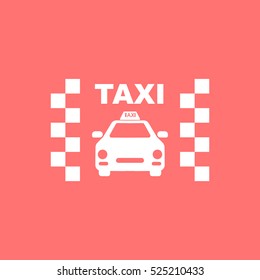 Taxi icon.Car icon.Vector icon.