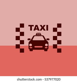 Taxi icon.Car icon.Vector icon.