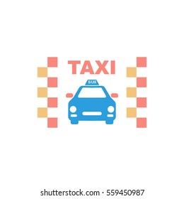 Taxi icon.Car icon.Vector icon.