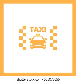 Taxi icon.Car icon.Vector icon.