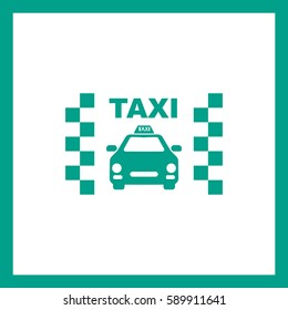 Taxi icon.Car icon.Vector icon.