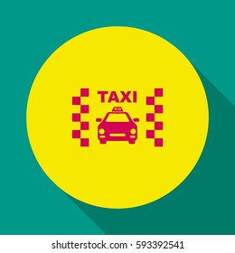 Taxi icon.Car icon.Vector icon.