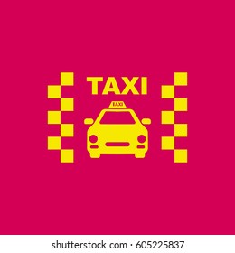 Taxi icon.Car icon.Vector icon.