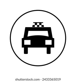 Taxi icon illustration isolated vector sign symbol