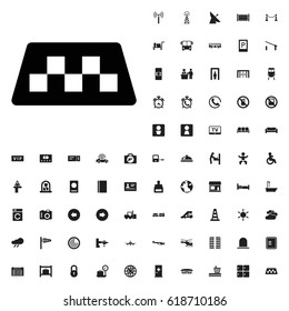 Taxi icon illustration isolated vector sign symbol. airport icons vector set. on white background