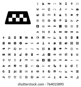 Taxi icon illustration isolated vector sign symbol. airport icons set for web and mobile.