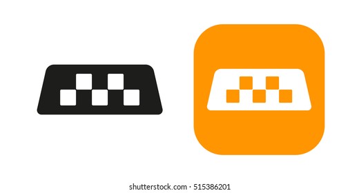 Taxi icon isolated on background. Minimalistic taxi symbol. Vector icons for web and mobile applications, web sites and infographics