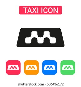 Taxi icon isolated on background. Minimalistic taxi symbol. Vector icons for web and mobile applications, web sites and infographics