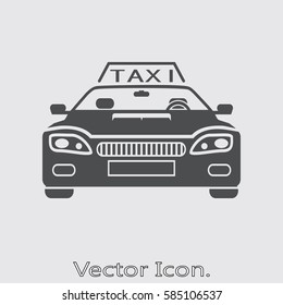 taxi icon isolated sign symbol and flat style for app, web and digital design. Vector illustration.