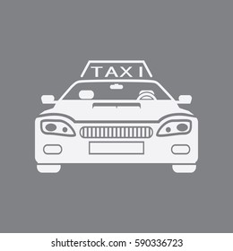 taxi icon isolated sign symbol and flat style for app, web and digital design. Vector illustration.