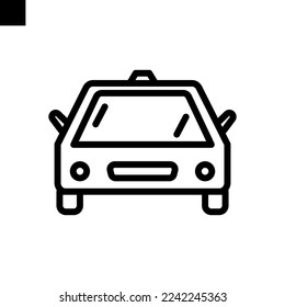 taxi icon line style vector