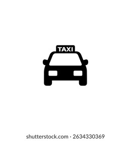 Taxi icon logo flat vector design