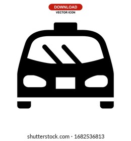 taxi icon or logo isolated sign symbol vector illustration - high quality black style vector icons
