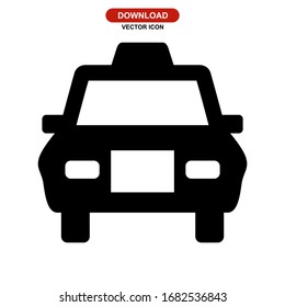 taxi icon or logo isolated sign symbol vector illustration - high quality black style vector icons
