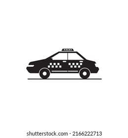 Taxi-Symbol-Logo, Vektorgrafik 