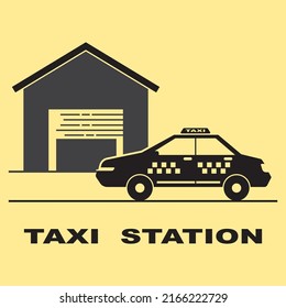 Taxi icon logo, vector design illustration 