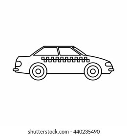 Taxi icon, outline style