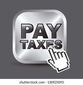 taxi icon over gray background. vector illustration