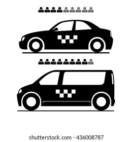Taxi Icon passengers