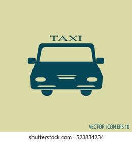Taxi icon. Public transport .
