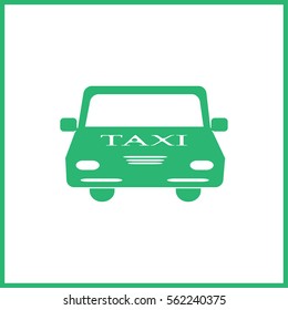 Taxi icon. Public transport .