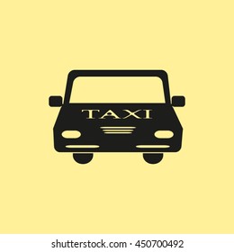 Taxi icon. Public transport symbol.