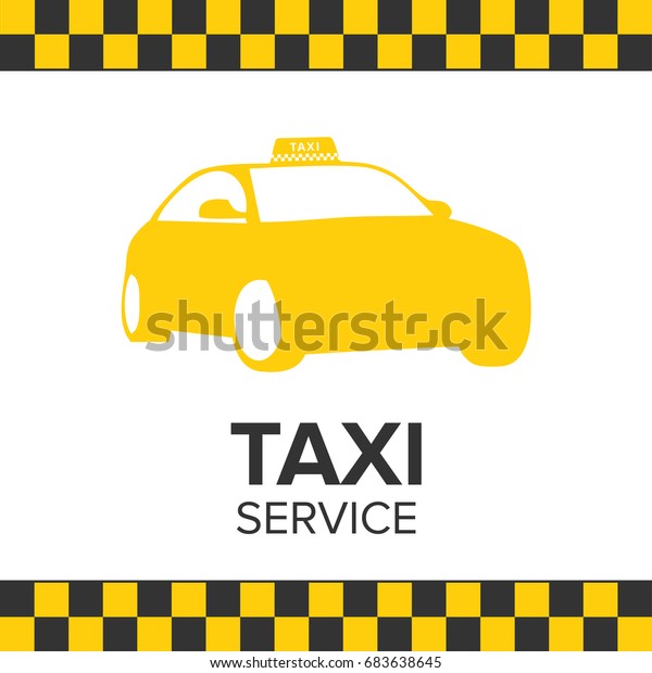 Taxi Icon.\
Taxi Service. Taxi Car. White\
Background