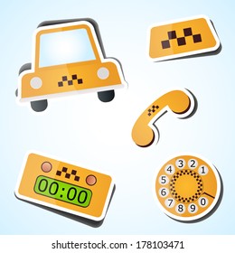 Taxi icon set