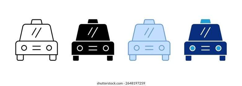 Taxi-Symbol Sammlung mehrerer Stile festlegen