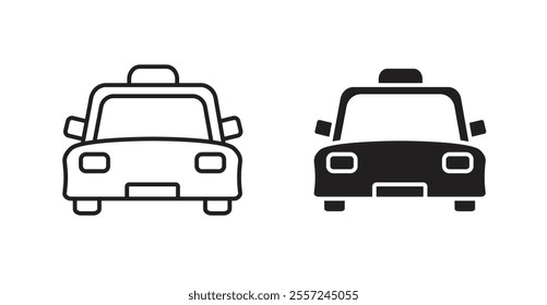 Taxi Icon set. vector illustration set