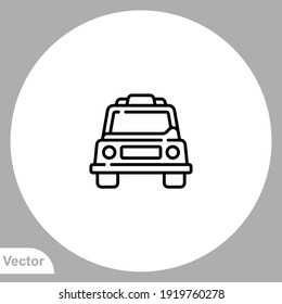 Taxi icon sign vector,Symbol, logo illustration for web and mobile
