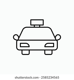 Taxi icon. simple vector icon