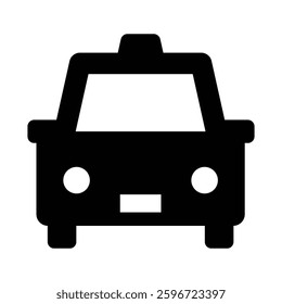 Taxi icon, simple vector illustration
