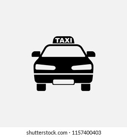 Taxi icon. Taxi symbol. Flat design. Stock - Vector illustration.