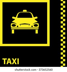 Taxi Icon Symbol Vector Illustration