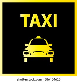 Taxi Icon Symbol Vector Illustration