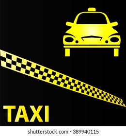 Taxi Icon Symbol Vector Illustration