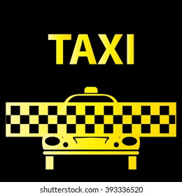 Taxi Icon Symbol Vector Illustration