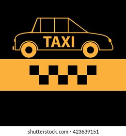 Taxi Icon Symbol Vector Illustration