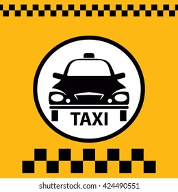 Taxi Icon Symbol Vector Illustration
