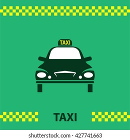 Taxi Icon Symbol Vector Illustration