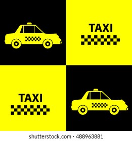 Taxi Icon Symbol Vector Illustration Stock Vector (Royalty Free ...