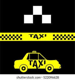 Taxi Icon Symbol Vector Illustration