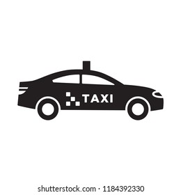 taxi icon in trendy flat design 