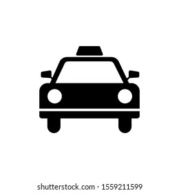 taxi icon in trendy flat design