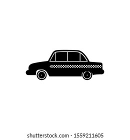 taxi icon in trendy flat design