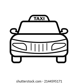 Taxi icon in trendy vector design illustration
