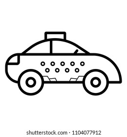 Taxi Icon Vector.